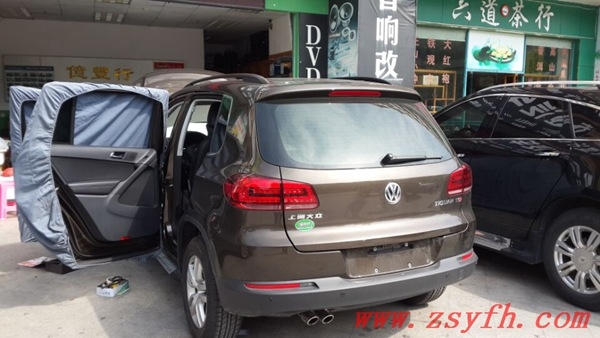 中山億豐行汽車音響改裝.器藏美音涌——大眾途觀汽車音響改裝,多謝支持