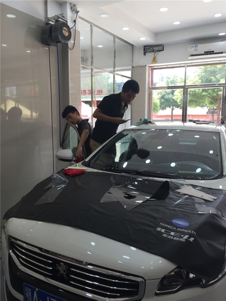 標(biāo)致508全車愛思酷膜施工效果