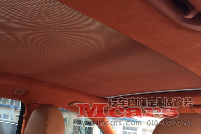 奧迪q5 棕白nappa真皮內(nèi)飾改裝