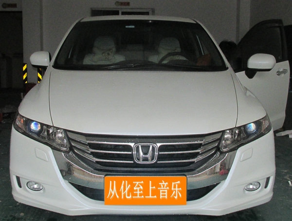 本田奧德賽美特靜藍(lán)鉆全車隔音改裝升級(jí)---從化至上音樂