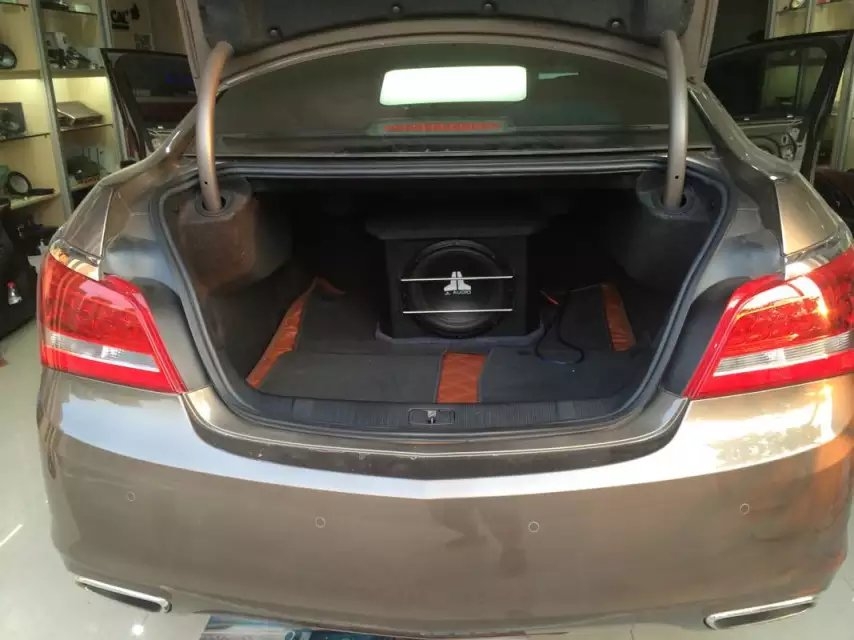 南寧途悅別克君越汽車音響改裝勁浪喇叭，捷力低音+【中道隔音】