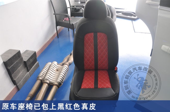 汽車真皮座椅定制-汽車奧迪Q5真皮座椅定制黑紅色