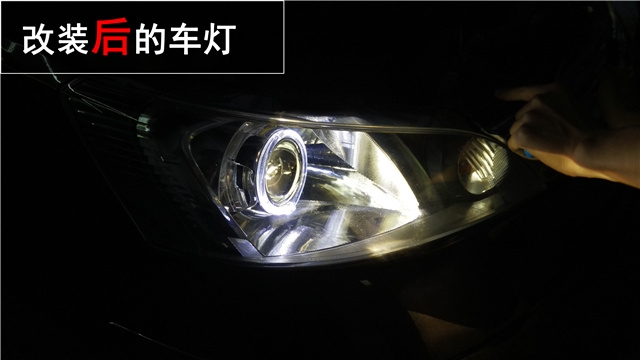 【清風(fēng)車影燈改】nv200改裝Q5透鏡改裝 LED天使眼 氙氣大燈升級(jí)中山專業(yè)改燈