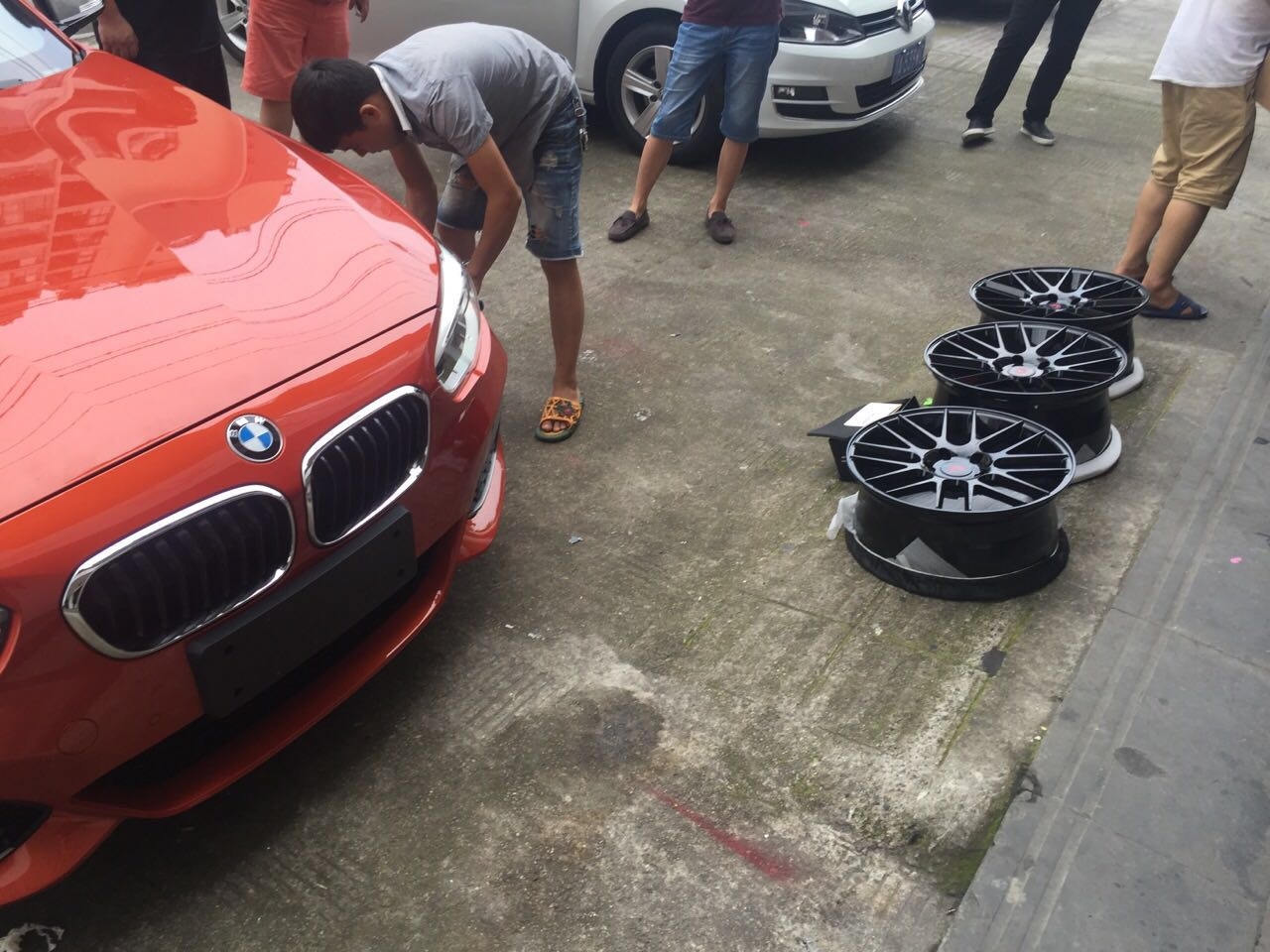 寶馬M135 提車升級18寸鍛造輪轂