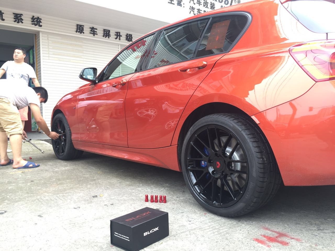 寶馬M135 提車升級18寸鍛造輪轂