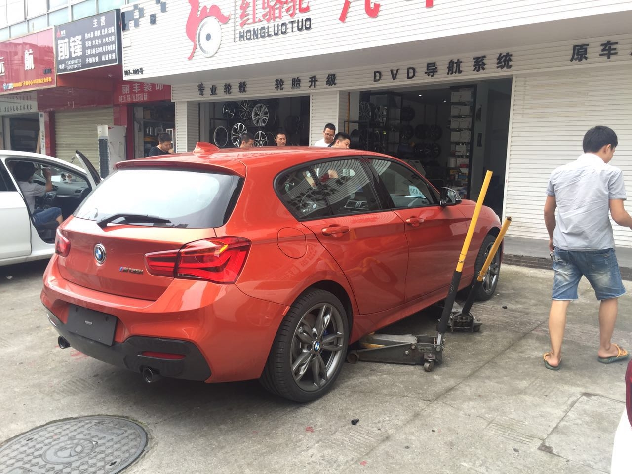 寶馬M135 提車升級18寸鍛造輪轂