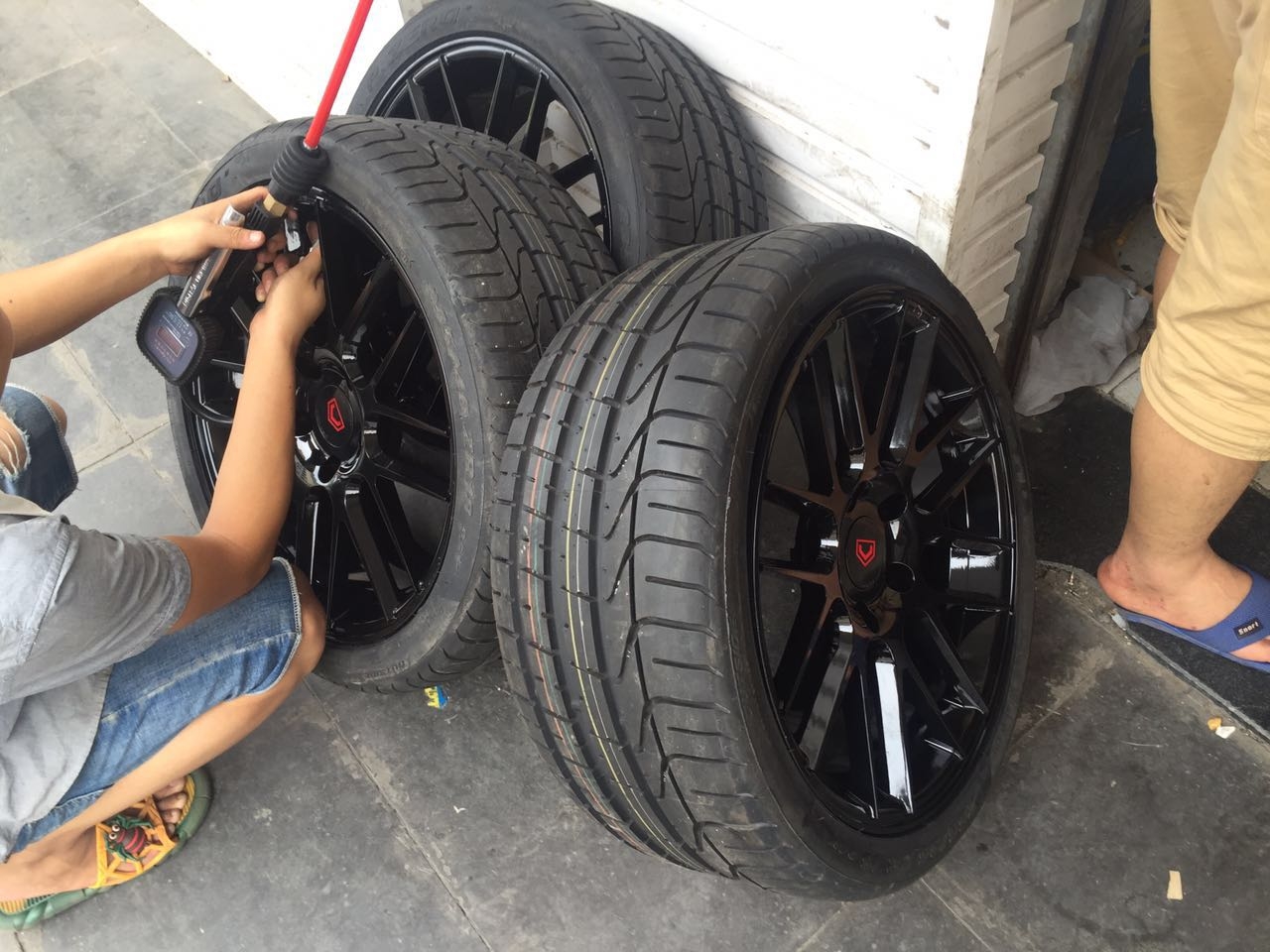 寶馬M135 提車升級18寸鍛造輪轂