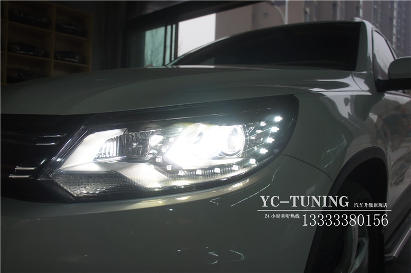 【永誠(chéng)汽車】石家莊改燈，途觀升級(jí)原廠日行燈氙氣大燈