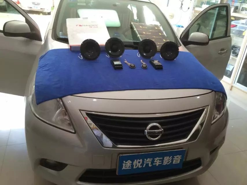 日產(chǎn)陽光音響改裝弗雷斯喇叭+中道隔音－南寧途悅音響