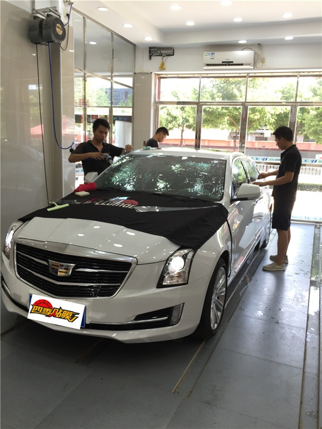 凱迪拉克全車(chē)龍膜隔熱膜 --四季貼膜南湖大道店出品