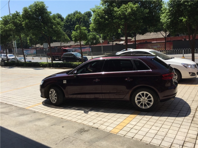 奧迪A3全車3M汽車玻璃隔熱膜 前擋3M晶銳70+側(cè)后黑衣騎士