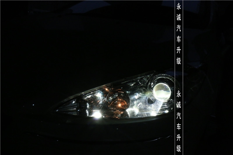 【永誠汽車】石家莊標致408改燈，Q5透鏡+歐司朗4300K氙燈+歐司朗安定器