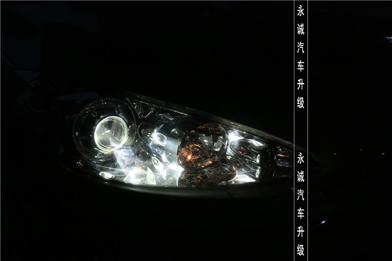 【永誠汽車】石家莊標致408改燈，Q5透鏡+歐司朗4300K氙燈+歐司朗安定器