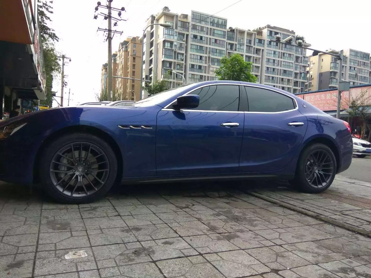 瑪莎拉吉博力升級(jí)19寸私人訂制鍛造輪轂