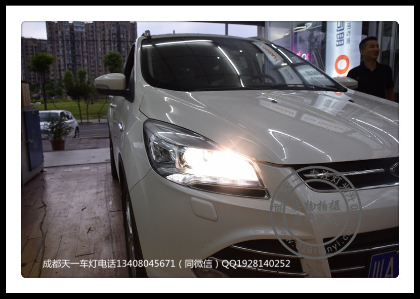 成都翼虎改裝車燈升級海拉雙光透鏡歐司朗氙氣燈