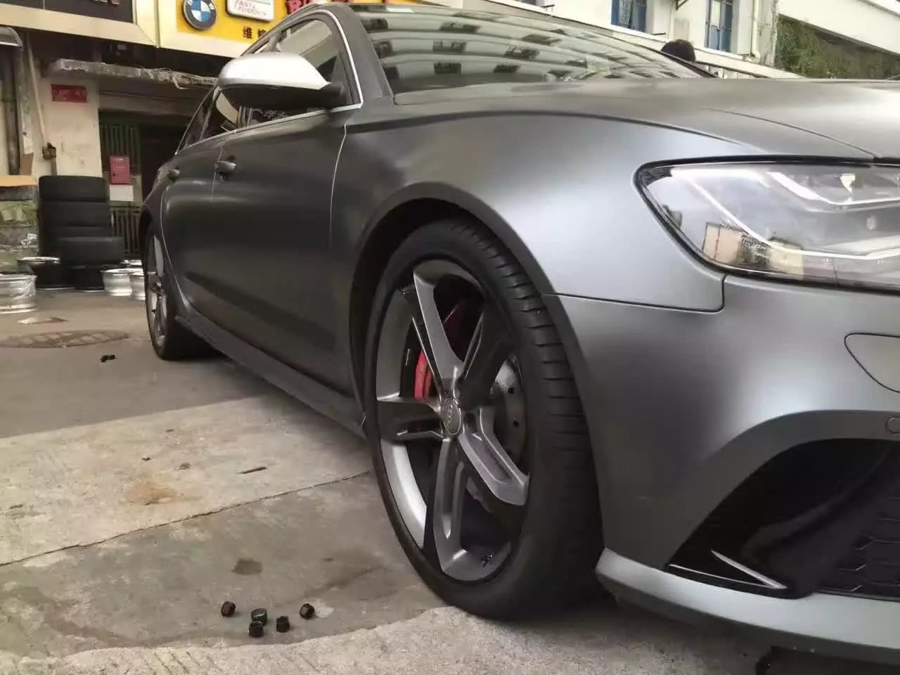 奧迪 RS6 換 21寸 原裝，完工 ??！