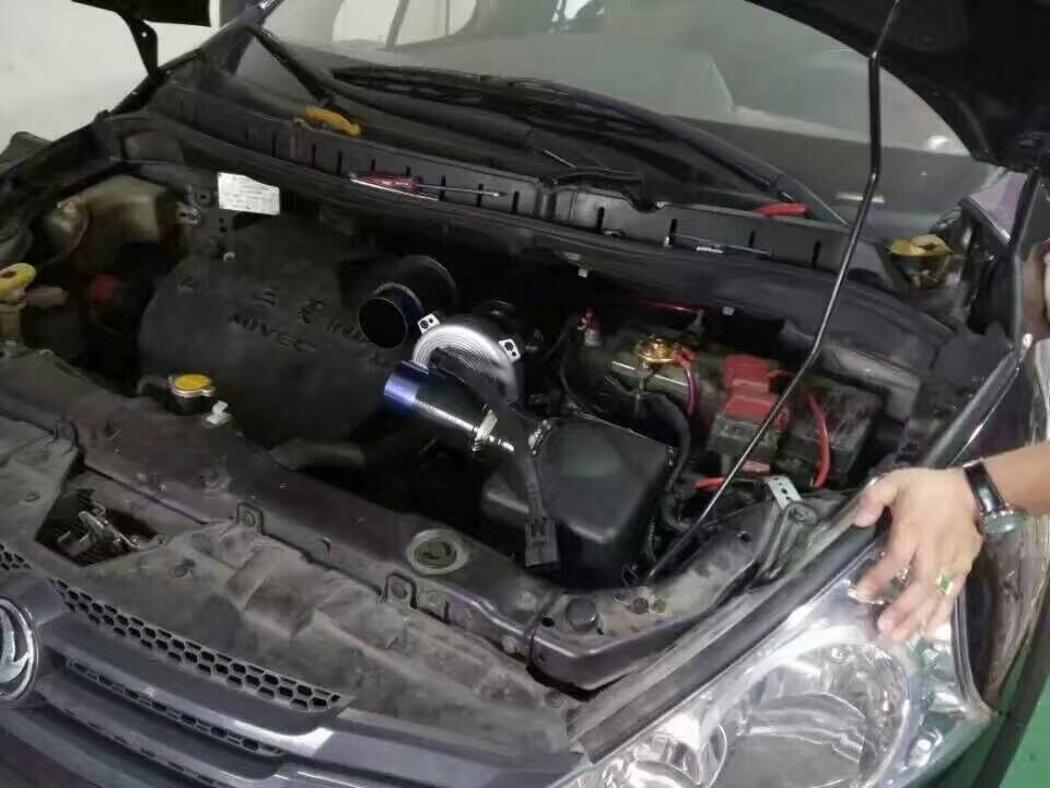景逸X5專用進氣改裝提升動力改裝加裝鍵程離心式電動渦輪增壓器LX2008案例