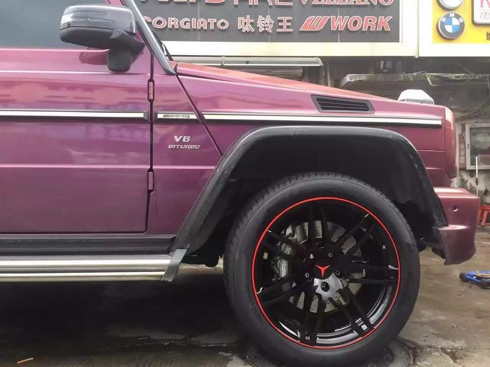奔馳，G63 裝21寸 鍛造 、完工！