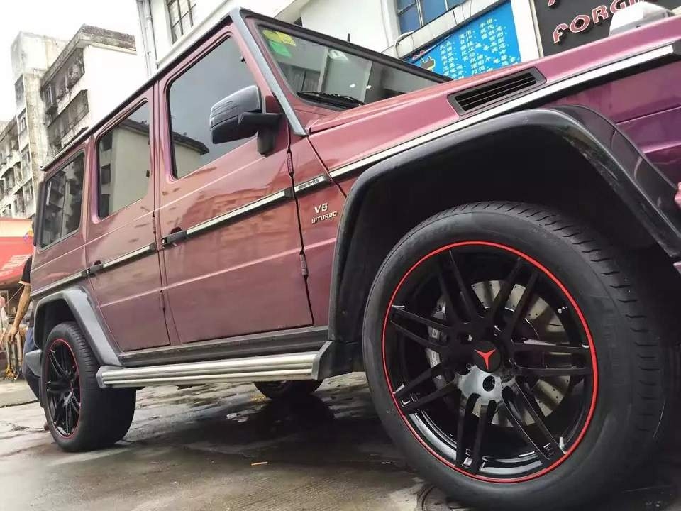 奔馳，G63 裝21寸 鍛造 、完工！