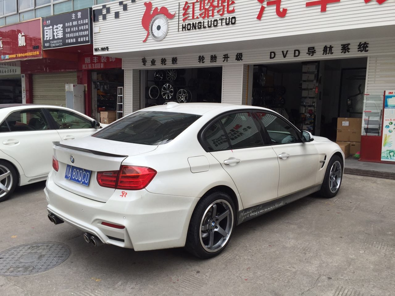 寶馬328安裝18寸私人定制鍛造ADV GT輪轂