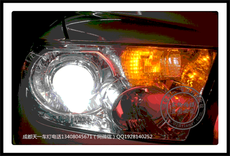 成都豐田紅杉車燈改裝雙光透鏡氙氣燈LED日行燈