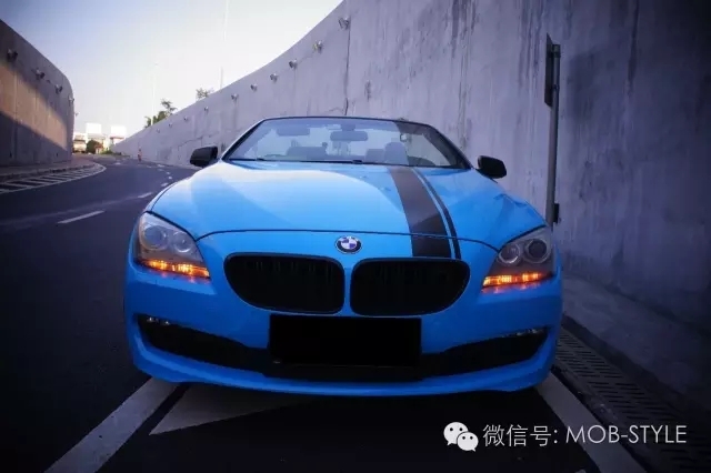 寶馬BMW640冰淇淋藍(lán)貼膜改色（深圳廣州佛山車(chē)身改色貼膜）