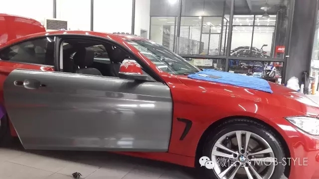 BMW-4系換裝小珍珠金屬灰（深圳廣州佛山車(chē)身改色貼膜）