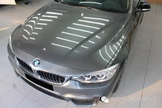 BMW-4系換裝小珍珠金屬灰（深圳廣州佛山車(chē)身改色貼膜）
