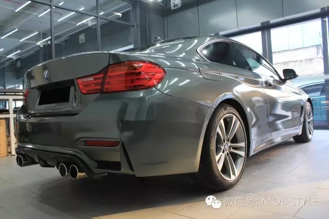 BMW-4系換裝小珍珠金屬灰（深圳廣州佛山車(chē)身改色貼膜）