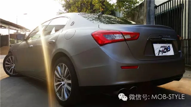 全新Ghibli 超重金屬拉絲鈦華麗登場(chǎng)（深圳廣州佛山車(chē)身改色貼膜）