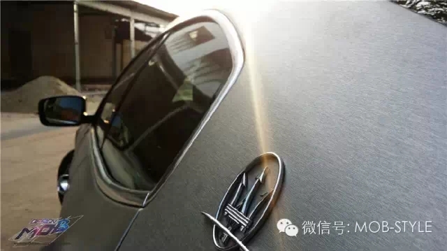 全新Ghibli 超重金屬拉絲鈦華麗登場(chǎng)（深圳廣州佛山車(chē)身改色貼膜）