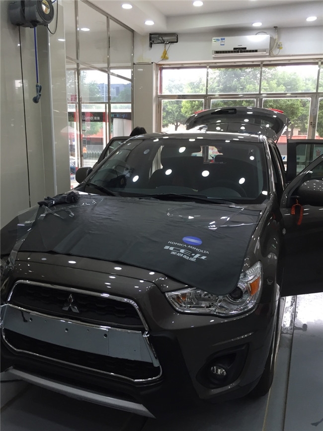 三菱勁炫全車愛思酷膜施工-四季貼膜南湖店出品