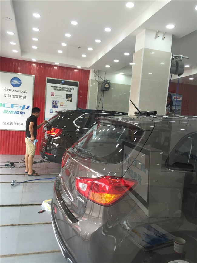 三菱勁炫全車愛思酷膜施工-四季貼膜南湖店出品