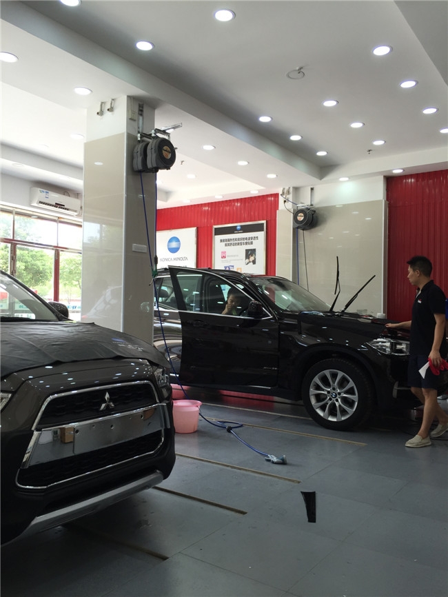 三菱勁炫全車愛思酷膜施工-四季貼膜南湖店出品