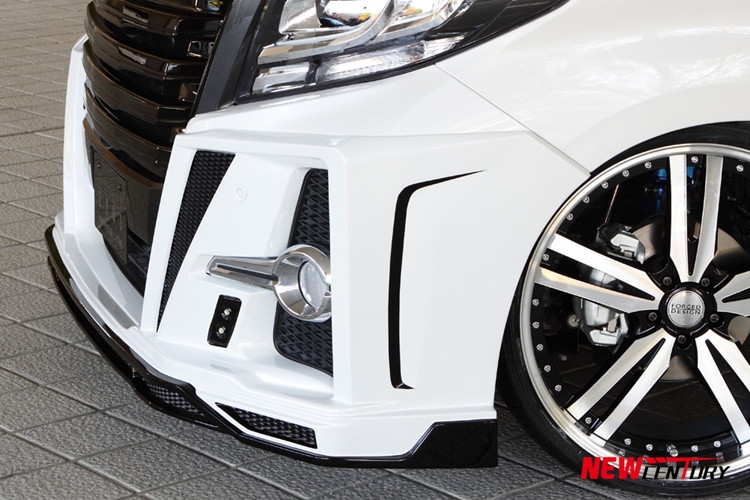 新款埃爾法改裝ZEUS大包圍 原車運(yùn)動(dòng)版阿爾法升級(jí)MZSPEED前杠尾翼