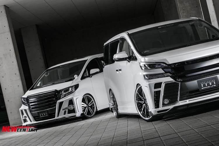 新款埃爾法改裝ZEUS大包圍 原車運(yùn)動(dòng)版阿爾法升級(jí)MZSPEED前杠尾翼