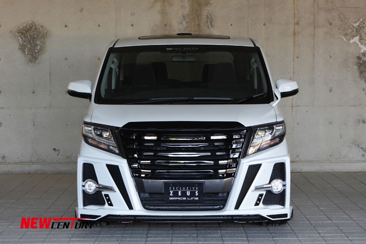 新款埃爾法改裝ZEUS大包圍 原車運(yùn)動(dòng)版阿爾法升級(jí)MZSPEED前杠尾翼
