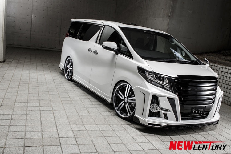 新款埃爾法改裝ZEUS大包圍 原車運(yùn)動(dòng)版阿爾法升級(jí)MZSPEED前杠尾翼