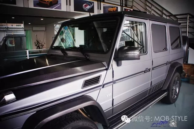 奔馳BENZ-G50拉絲金屬車身膜(深圳廣州佛山車身改色貼膜)