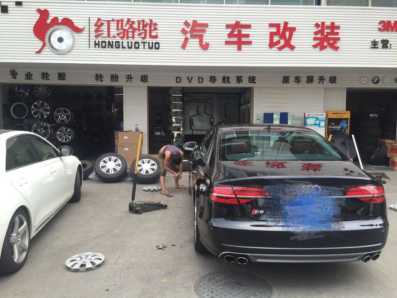 奧迪S8 原廠20寸升級21寸私人定制高強(qiáng)度鍛造輪轂