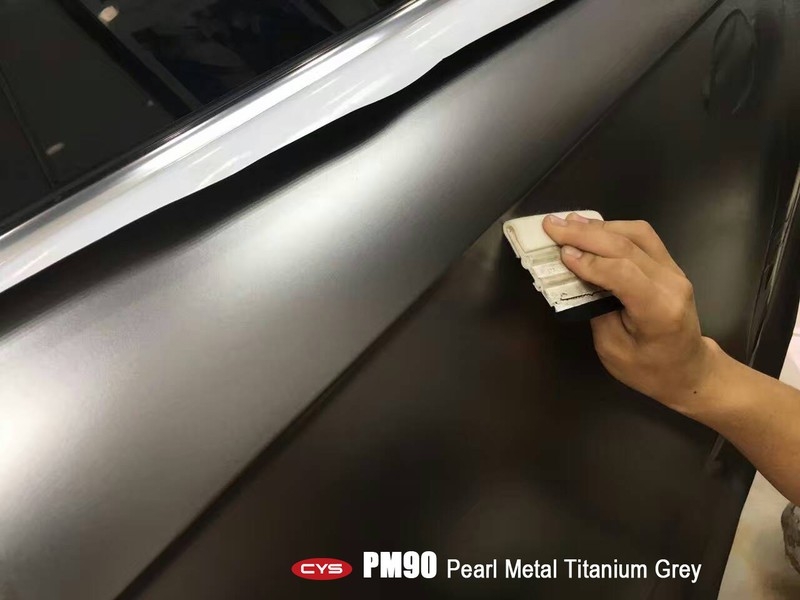 南昌麥可貼 奧迪A4L電光金屬鈦灰車身改色貼膜