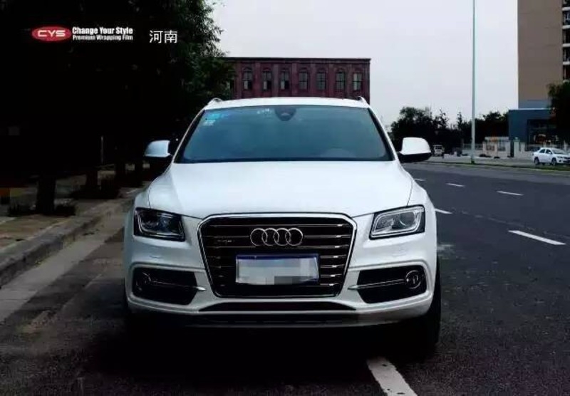 南昌改色膜 奧迪SQ5電光金屬白車身改色貼膜
