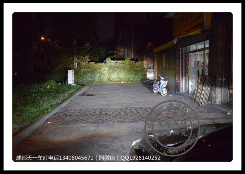 成都新標志車燈改裝508改裝海拉雙光透鏡日行燈氙氣燈總成成都標志改燈