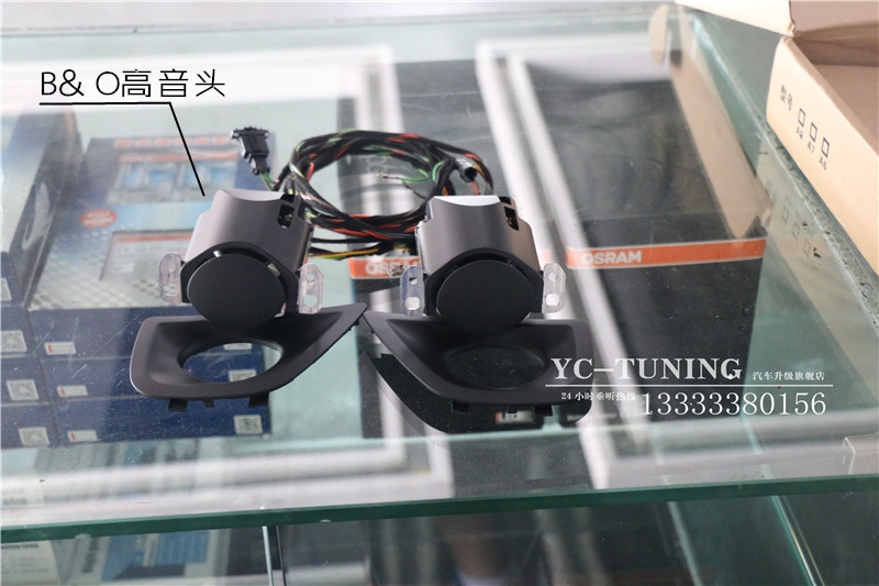 石家莊奧迪A6L改RS6橫幅方向盤(pán)，BO升降高音頭【永誠(chéng)汽車(chē)升級(jí)】