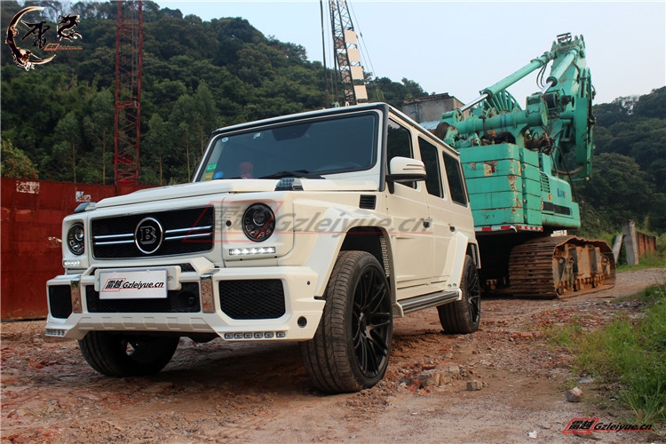奔馳G級改裝BRABUS包圍G55G500G63G65AMG巴博斯大包圍排氣機蓋燈