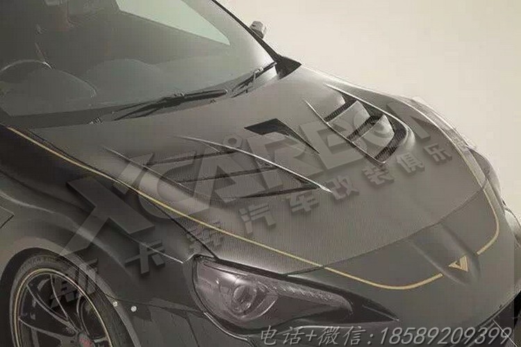 豐田86/斯巴魯BRZ改裝碳纖維開孔機蓋