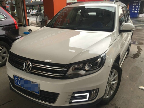 常州至上音樂(lè)大眾途觀汽車(chē)音響改裝升級(jí)德國(guó)佛倫詩(shī)