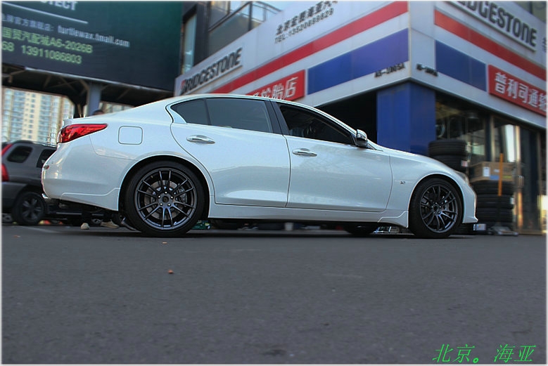 英菲尼迪 Q50 改裝RAYS 57XTREME 19寸輕量化輪轂 倍耐力Pzero性能胎 BLOX鍛造螺絲