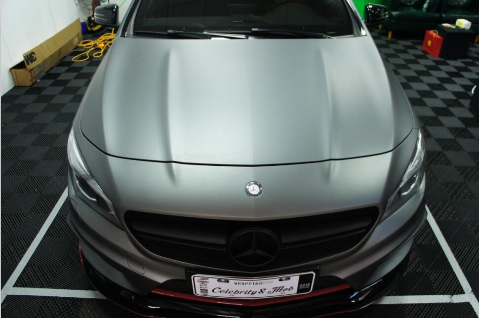 奔馳BENZ CLA45 AMG電光金屬灰（深圳廣州佛山車身改色貼膜）