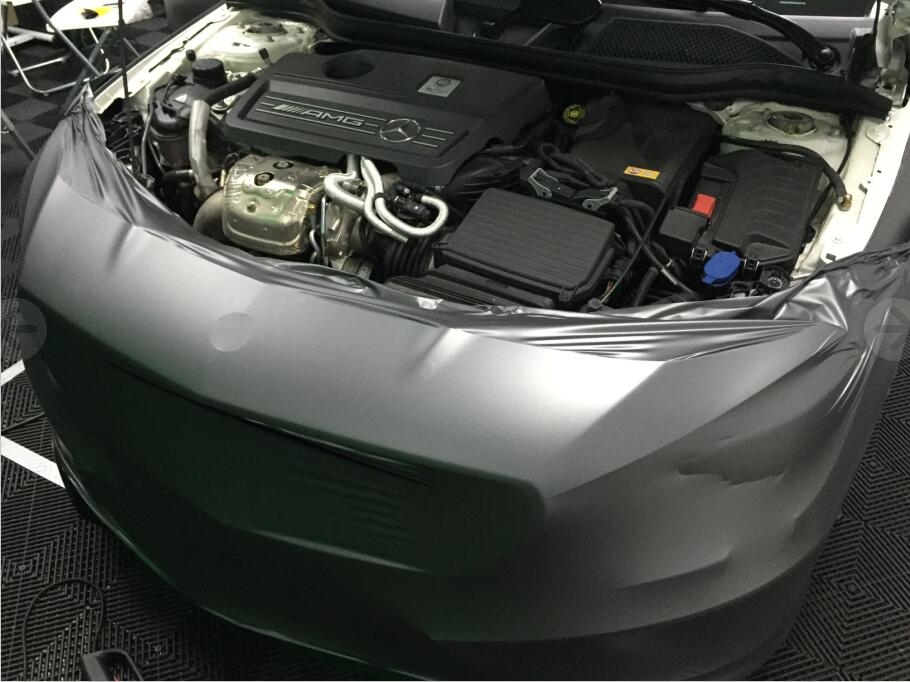 奔馳BENZ CLA45 AMG電光金屬灰（深圳廣州佛山車身改色貼膜）